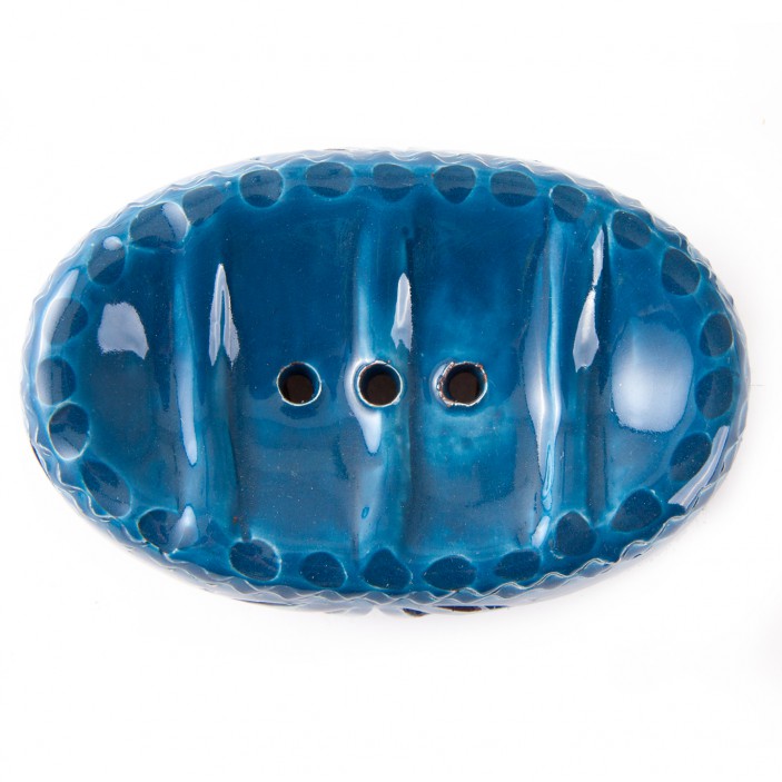 Mydelniczka ceramiczna niebieska || Maroko Sklep