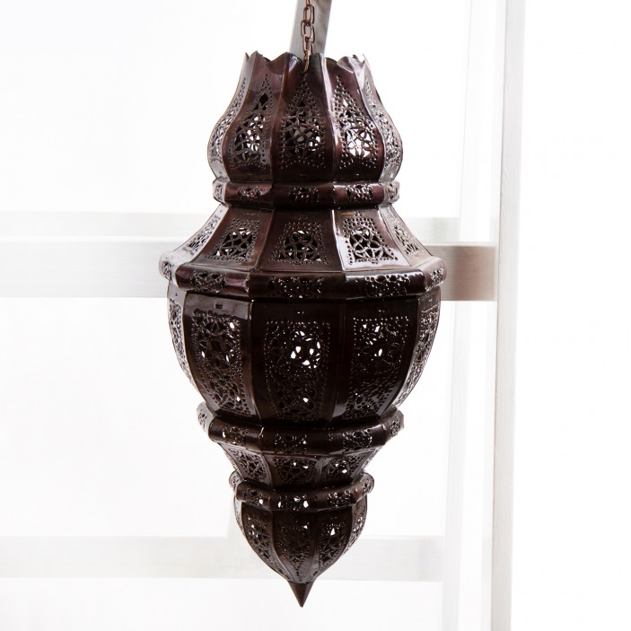 Metalowa lampa ażurowa w marokańskim stylu rękodzieło || Maroko Sklep