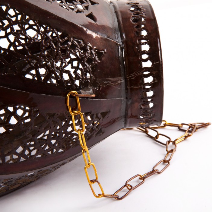 Metalowa lampa ażurowa w kształcie kropli wody w marokańskim stylu rękodzieło || Maroko Sklep