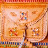 Skórzana torebka na pasku rękodzieło z Maroka || Maroko Sklep