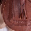 Skórzana torebka worek na pasku rękodzieło z Maroka || Maroko Sklep