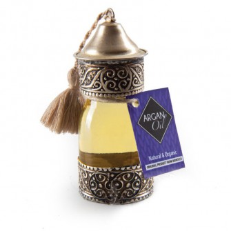 Olej arganowy w szklanym ozdobnym flakonie z certyfikatem Ecocert 60ml   Maroko Sklep