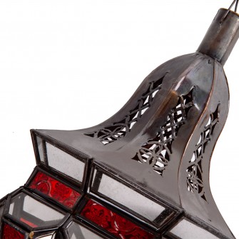 Metalowy lampion ażurowy w marokańskim stylu rękodzieło | Maroko Sklep|