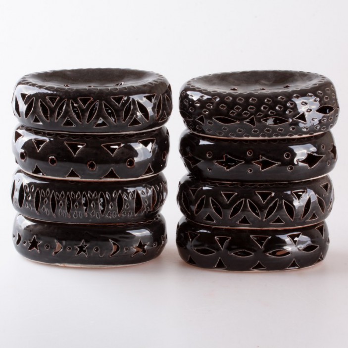Mydelniczka ceramiczna czarna || Maroko Sklep