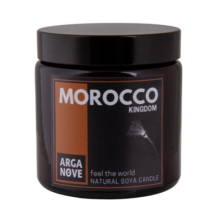 Naturalna sojowa świeca - Zmysłowe Maroko Arganove || Maroko Sklep