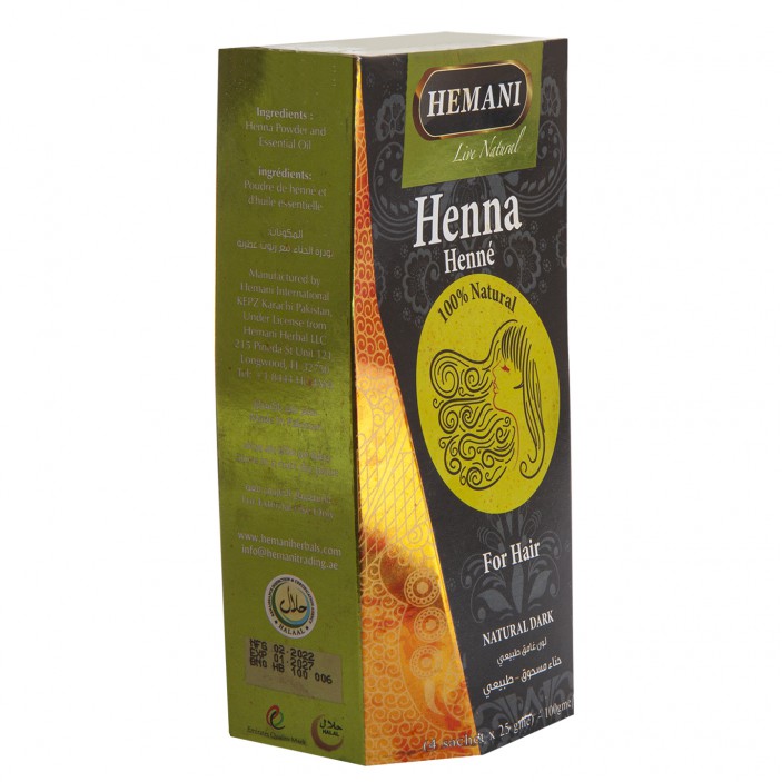 Naturalna henna do włosów czarna 100g Hemani OUTLET || Maroko Sklep