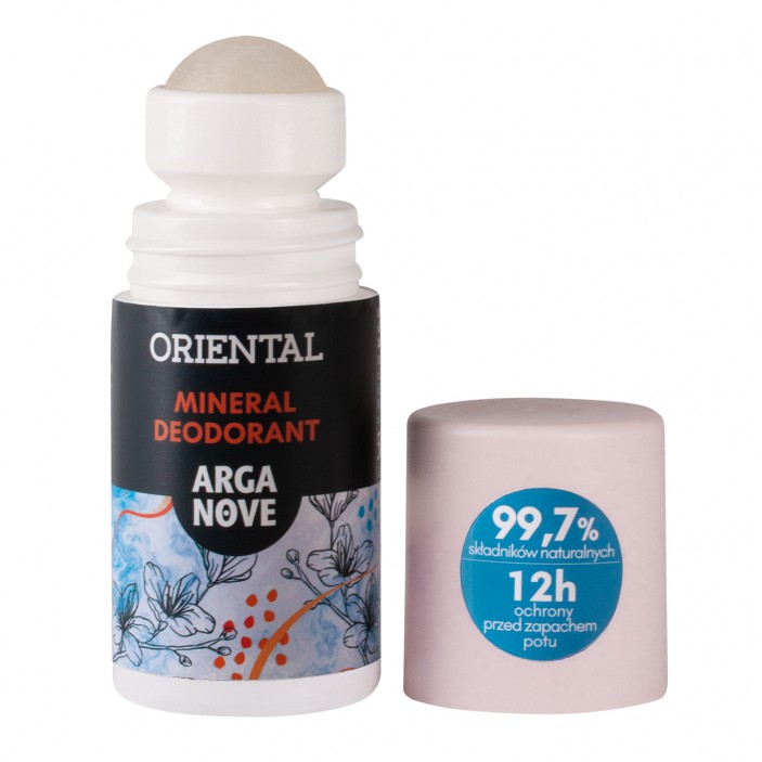 Naturalny dezodorant mineralny orientalny z olejem arganowym 50ml rollon Arganove || Maroko Sklep