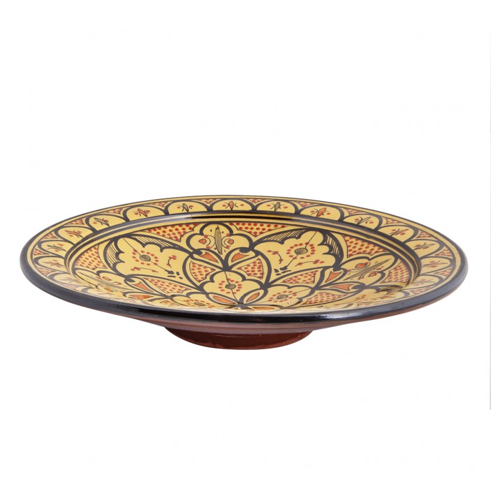 Marokański talerz półmisek z orientalnym wzorem 35cm || Maroko Sklep