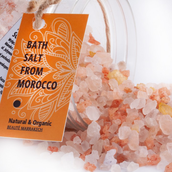Sól różana do kąpieli w kolorach maroka 500g Beaute Marrakech || Maroko Sklep