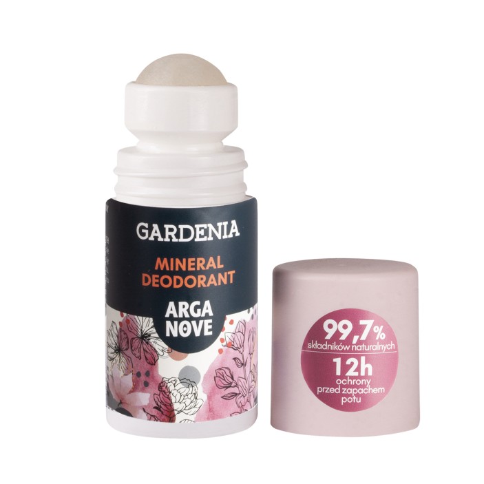 Naturalny dezodorant mineralny gardenia z olejem arganowym 50ml roll-on Arganove || Maroko Sklep