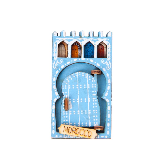 Magnes pamiątka z Maroka tradycyjny dom || Maroko Sklep (3)
