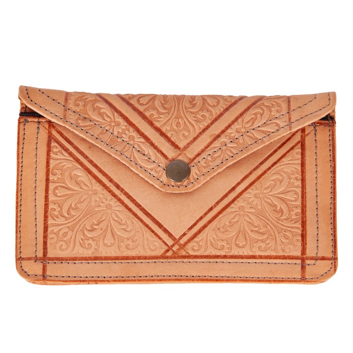 Wyjątkowa kopertówka z naturalnej skóry – ręczna robota, piękne tłoczenia i doskonała jakość. Zamów teraz i podkreśl swój styl unikalnym dodatkiem z Maroka! (1)