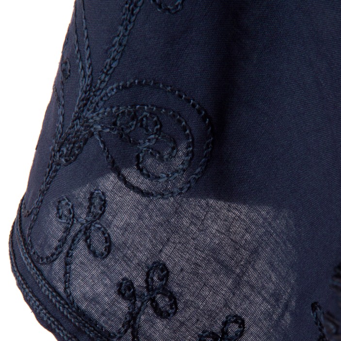 Granatowa bluzka ręcznie zdobiona w marokańskie wzory || Maroko Sklep (5)