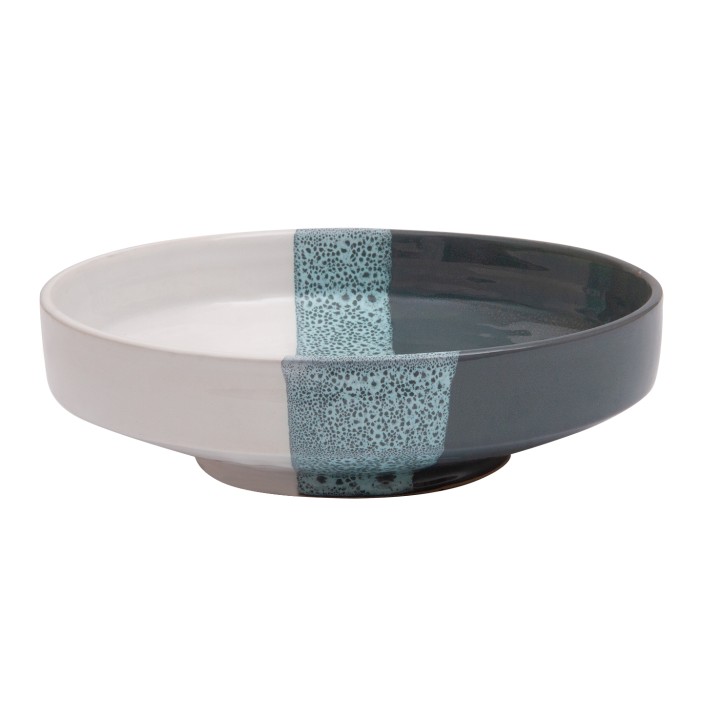 Marokańska miska do serwowania dań szaro biała duża || Maroko Sklep (1)