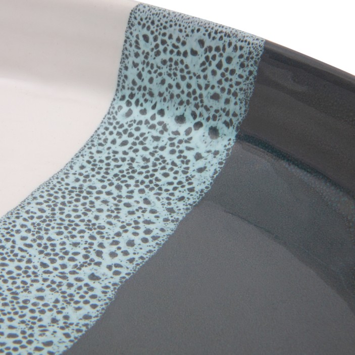 Marokańska miska do serwowania dań szaro biała duża || Maroko Sklep (5)