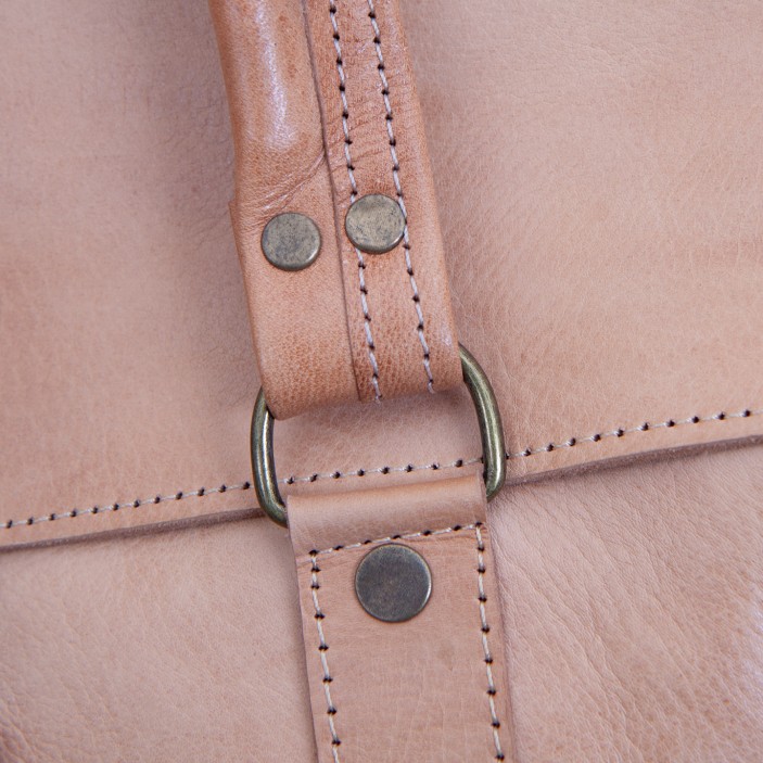 Torba podróżna handmade z Maroka. Skóra naturalna, pojemna, styl vintage, idealna na weekend i na prezent. (2)