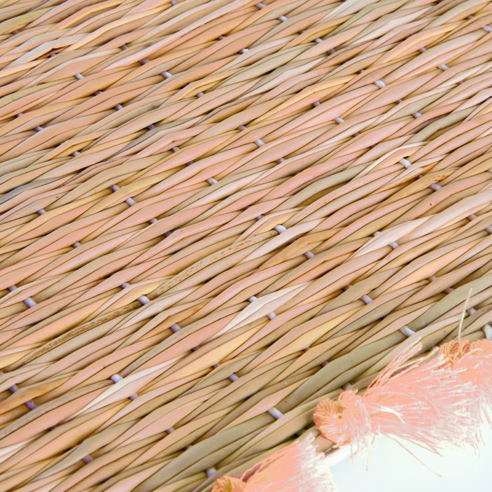 Marokańska podkładka na stół z trawy morskiej z frędzlami  || Maroko Sklep (3)