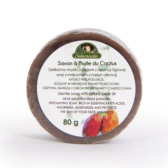 Mydło z olejem z nasion opuncji figowej 80g Saharacactus || Maroko Sklep (1)