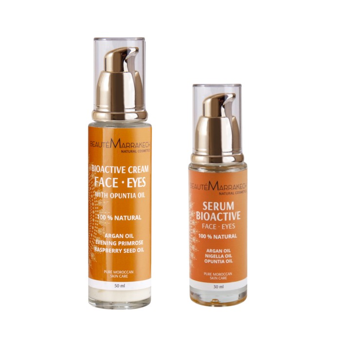 Zestaw kosmetyków bioaktywnych do twarz z olejem z opuncji figowej i olejem arganowym Beaute Marrakech || Maroko Sklep (1)