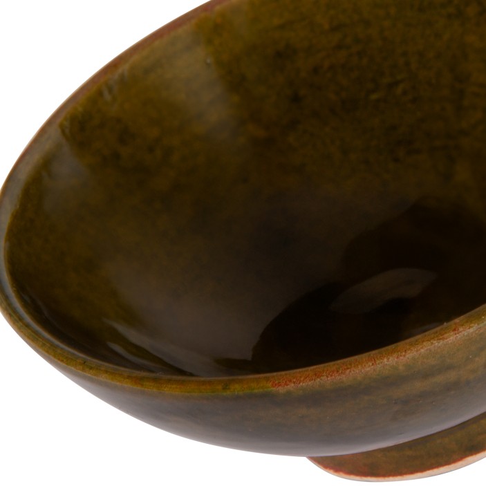 Ręcznie wykonana marokańska miska ceramiczna. Unikalne rękodzieło w odcieniach zieleni i brązu. Idealna do serwowania i dekoracji.  (3)