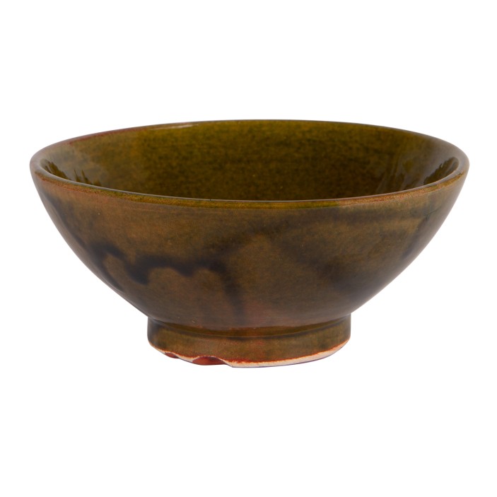 Ręcznie wykonana marokańska miska ceramiczna. Unikalne rękodzieło w odcieniach zieleni i brązu. Idealna do serwowania i dekoracji.  (1)
