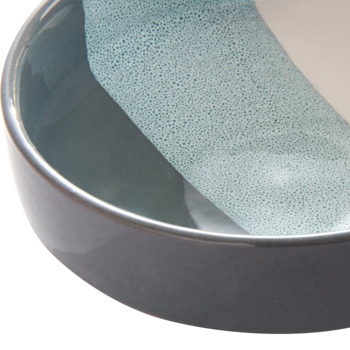 Marokańska miska do serwowania dań niebiesko biała średnia  (4)