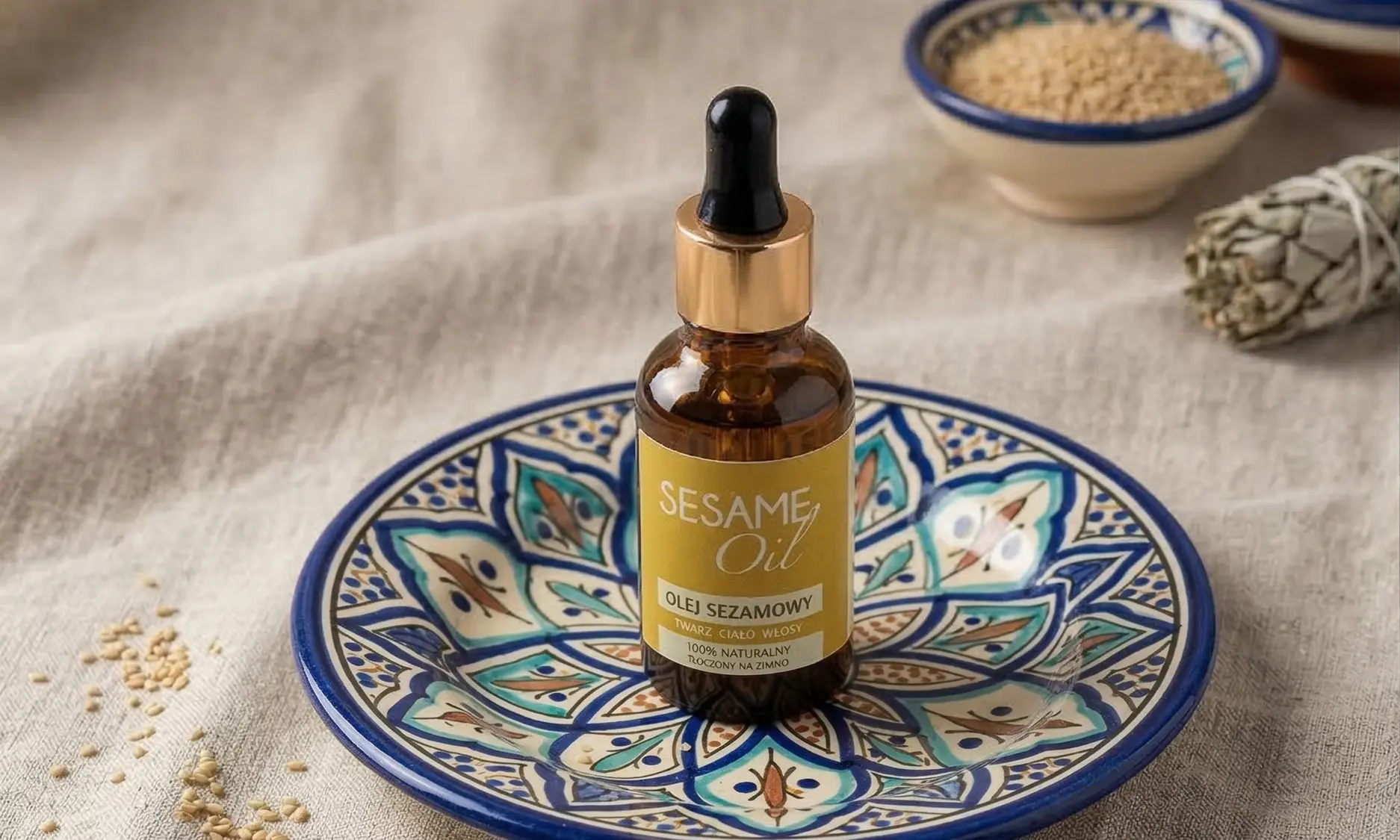Olej sezamowy: właściwości i zastosowanie w pielęgnacji twarzy, ciała oraz włosów