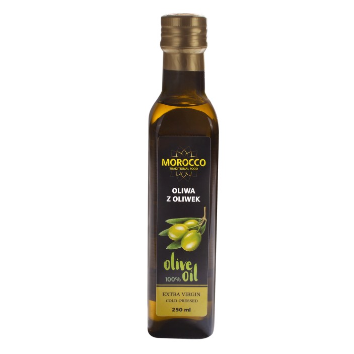 Marokańska oliwa z oliwek z pierwszego tłoczenia 250ml Bio Morocco Group || Maroko Sklep (1)