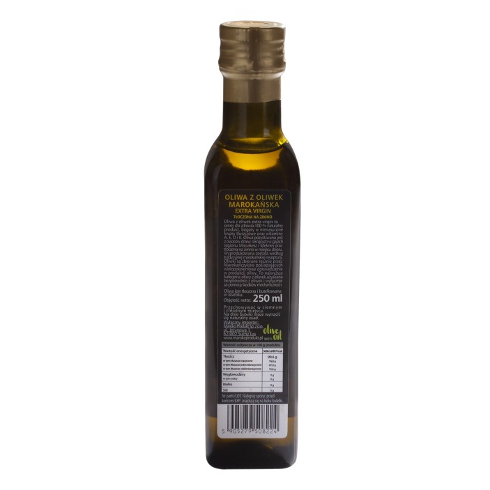 Marokańska oliwa z oliwek z pierwszego tłoczenia 250ml Bio Morocco Group || Maroko Sklep (2)