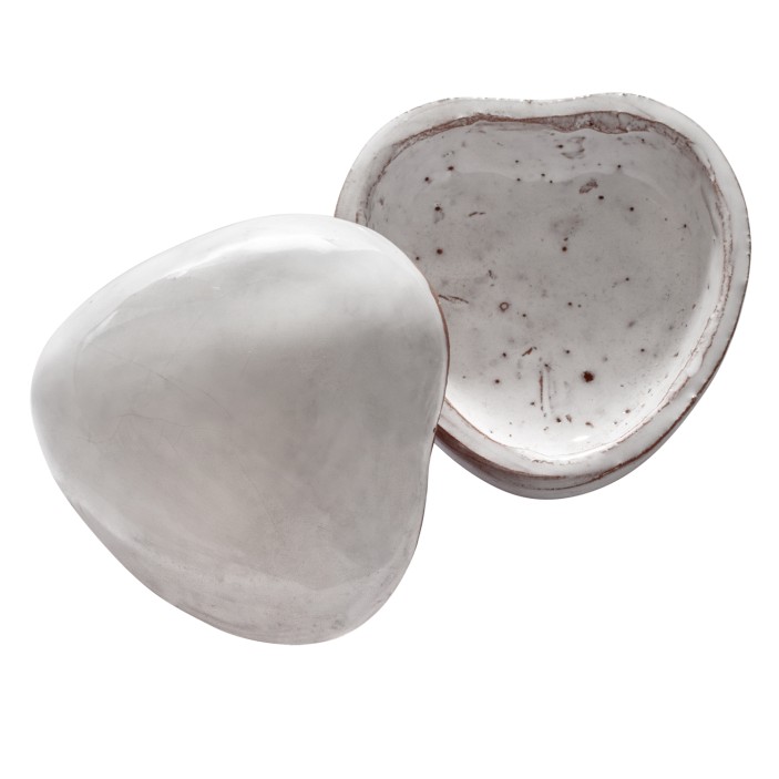 Puzderko ceramiczne w kształcie serca białe || OUTLET || Maroko Sklep (3)