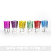 mini: Marokańskie szklanki różnokolorowe zestaw 6sztuk || Maroko Sklep (2)
