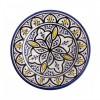 Ręcznie wykonany ceramiczny talerz w marokańskie wzory 20cm  Maroko Sklep