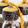 Flakon marokański buteleczka do olejków zdobiony żółty 30ml || Maroko Sklep