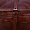 mini: Ręcznie wykonany plecak skórzany roll-top w koniakowym kolorze. Naturalna skóra, dwie kieszenie zewnętrzne. Marokańskie rzemiosło w miejskim stylu. (3)
