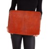 mini: Elegancka torba z naturalnej skóry w kolorze koniakowym. Ręcznie wykonana, z wieloma kieszeniami, idealna do pracy i na co dzień. (2)
