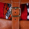 mini: Skórzany plecak handmade z kilimem z Maroka. Mały plecak w stylu etno i vintage, idealny na prezent. Ręcznie robiony, unikalny. (5)