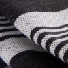mini: Czarna narzuta w białe paski. Bawełniany pled ręcznie tkany. Nowoczesny dodatek w stylu skandynawskim i loft. (3)