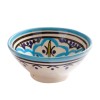 Obrazek dla: Egzotyczna miseczka ceramiczna z Maroka (12 cm). Rękodzieło z duszą, stworzone przez rzemieślnika. Idealna na drobiazgi i tapas.