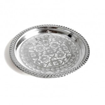 Taca metalowa ręcznie wykonana śr. 28 cm | Maroko Sklep|