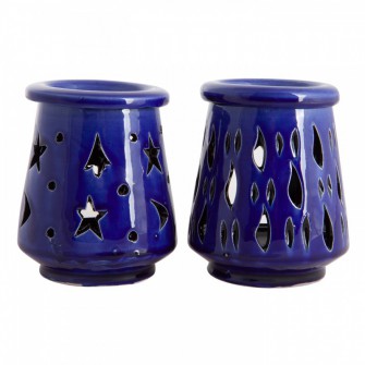 Ceramiczny kominek "magiczne światło" do wosku i olejków eterycznych  Maroko Sklep