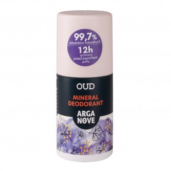 Naturalny dezodorant mineralny oud z olejem arganowym 50ml rollon Arganove  Maroko Sklep