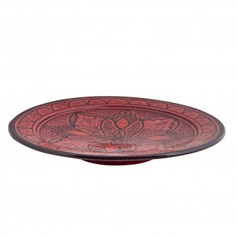 Marokański talerz półmisek z orientalnym wzorem 35cm | Maroko Sklep|