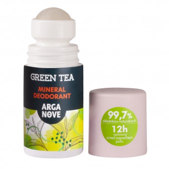 Naturalny dezodorant mineralny zielona herbata z olejem arganowym 50ml rollon Arganove | Maroko Sklep|