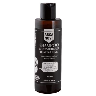 Wegański szampon 2w1 dla mężczyzn do mycia brody i włosów ADVANCE 200 ml ARGANOVE  Maroko Sklep
