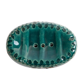 Mydelniczka ceramiczna zielona morska | Maroko Sklep|