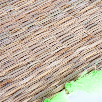 Marokańska podkładka na stół z trawy morskiej z frędzlami | Maroko Sklep|