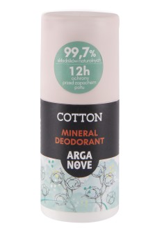 Naturalny dezodorant mineralny Cotton z olejem arganowym 50ml rollon Arganove  Maroko Sklep