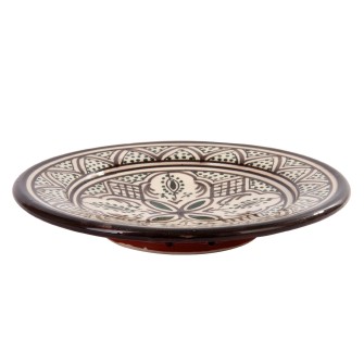 Obrazek dla: Ręcznie wykonany talerz w marokańskie wzory  Maroko Sklep