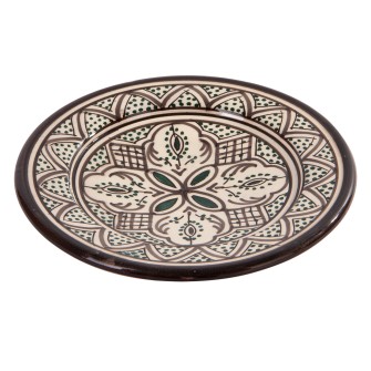 Ręcznie wykonany talerz w marokańskie wzory | Maroko Sklep|