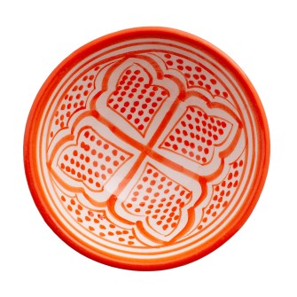 Obrazek 2 dla: Marokańska miseczka 12 cm. Rękodzieło prosto z Maroka. Idealna na przekąski i dodatki. Dodaj autentyczny styl do swojej kuchni!